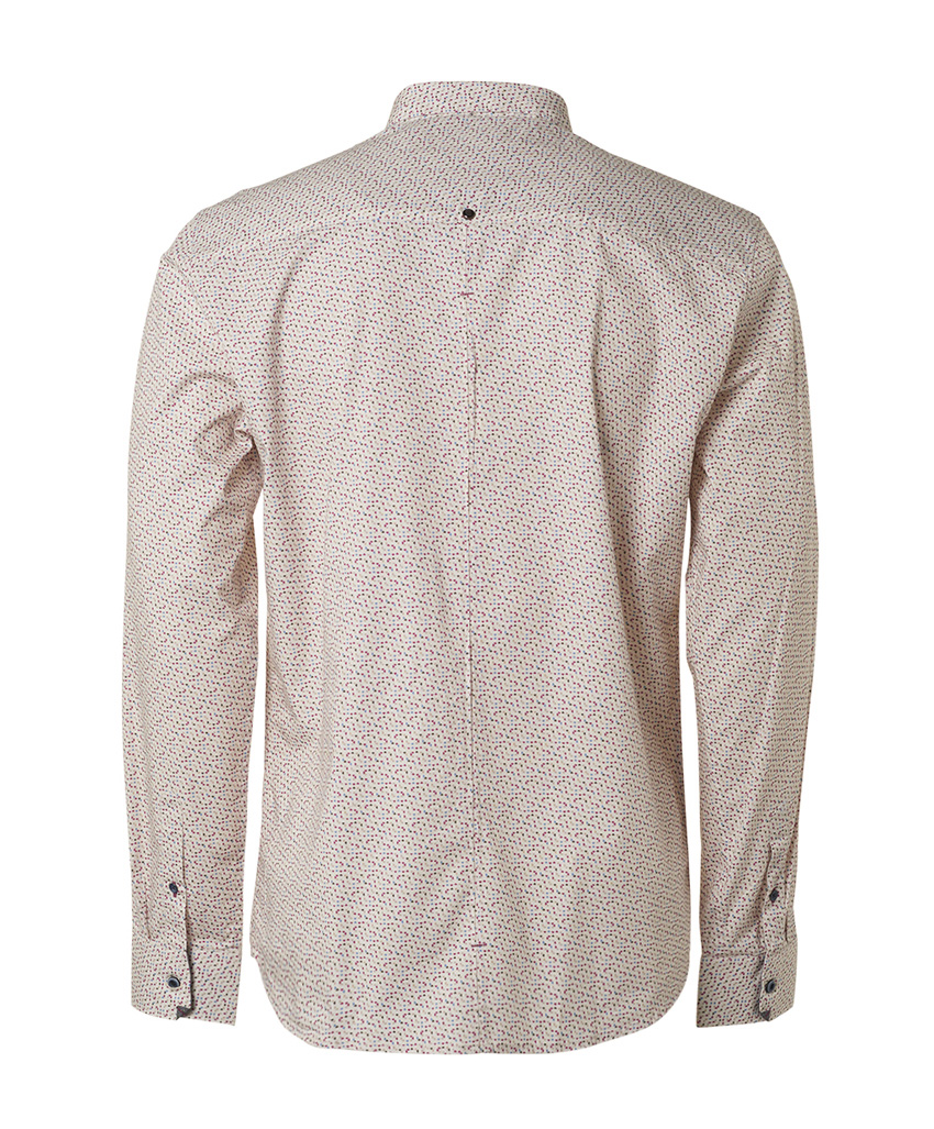 NO EXCESS Heren Overhemd Allover Print Offwhite  - Afbeelding 2