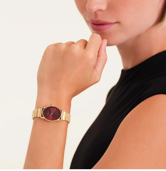 ROSEFIELD Horloge Oval Burgundy  - Afbeelding 2