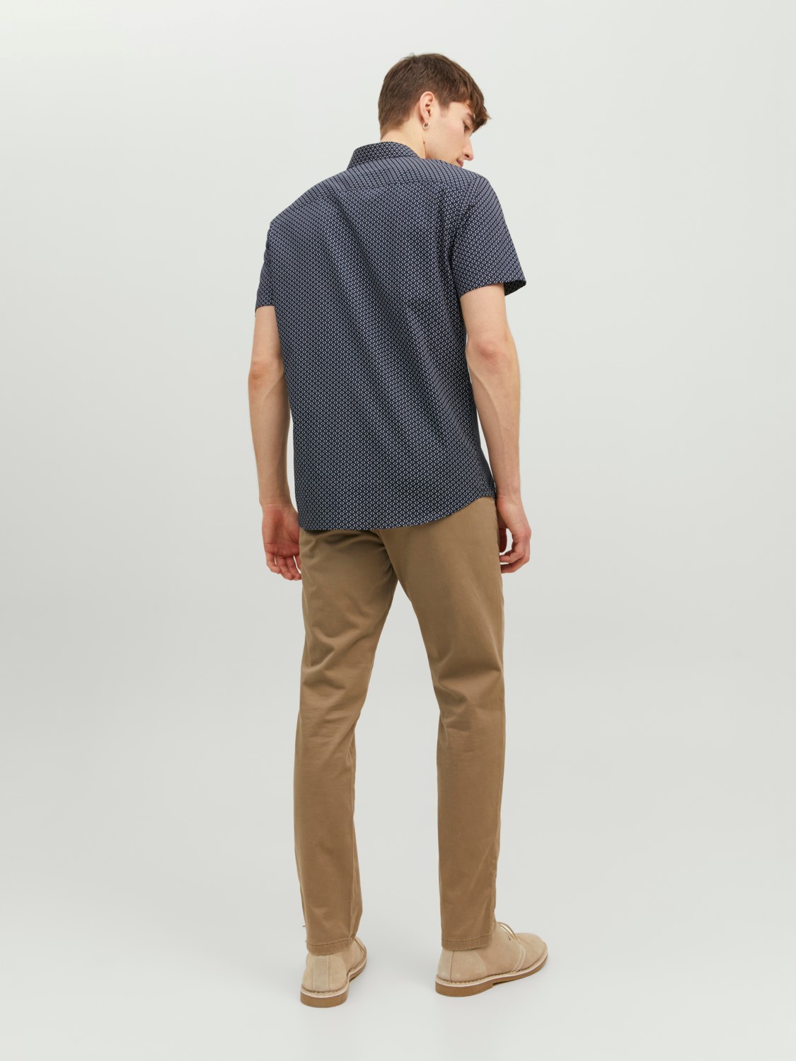 Jack&Jones Overhemd Cardiff Korte Mouw Navy Blazer - Afbeelding 3