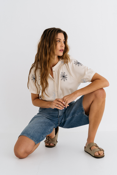MAICAZZ Dames Blouse Naria Sand 