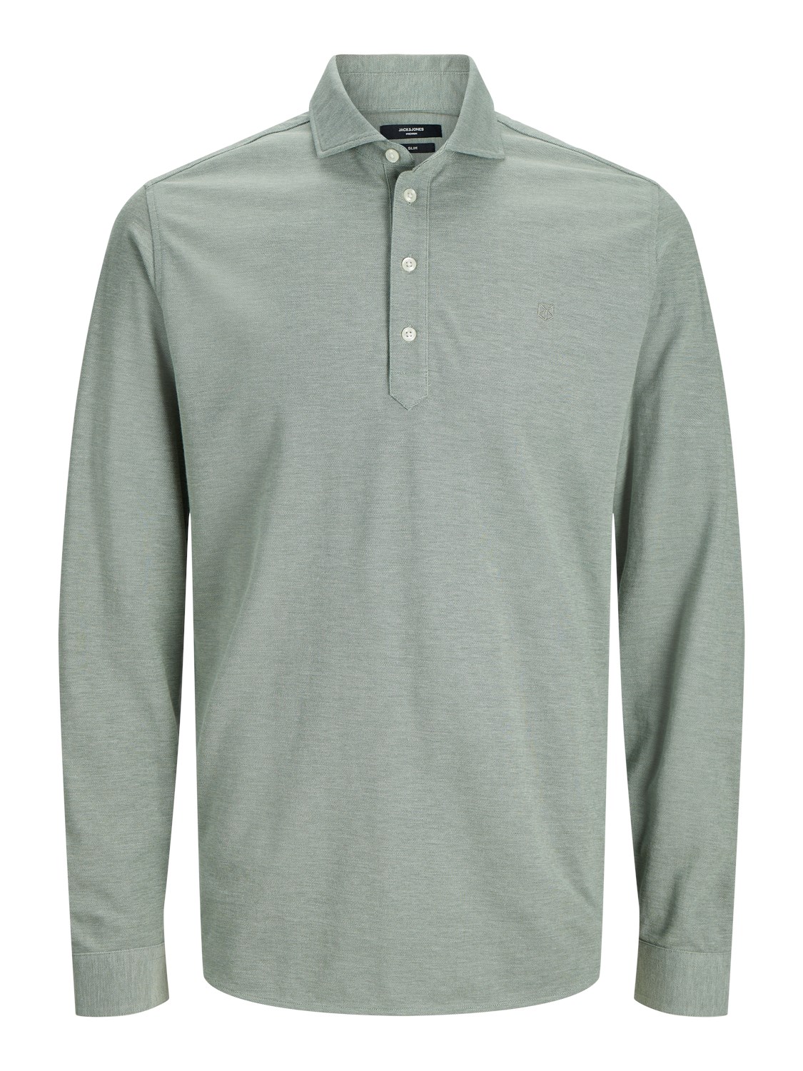 JACK&JONES Poloshirt Lange Mouwen Groen