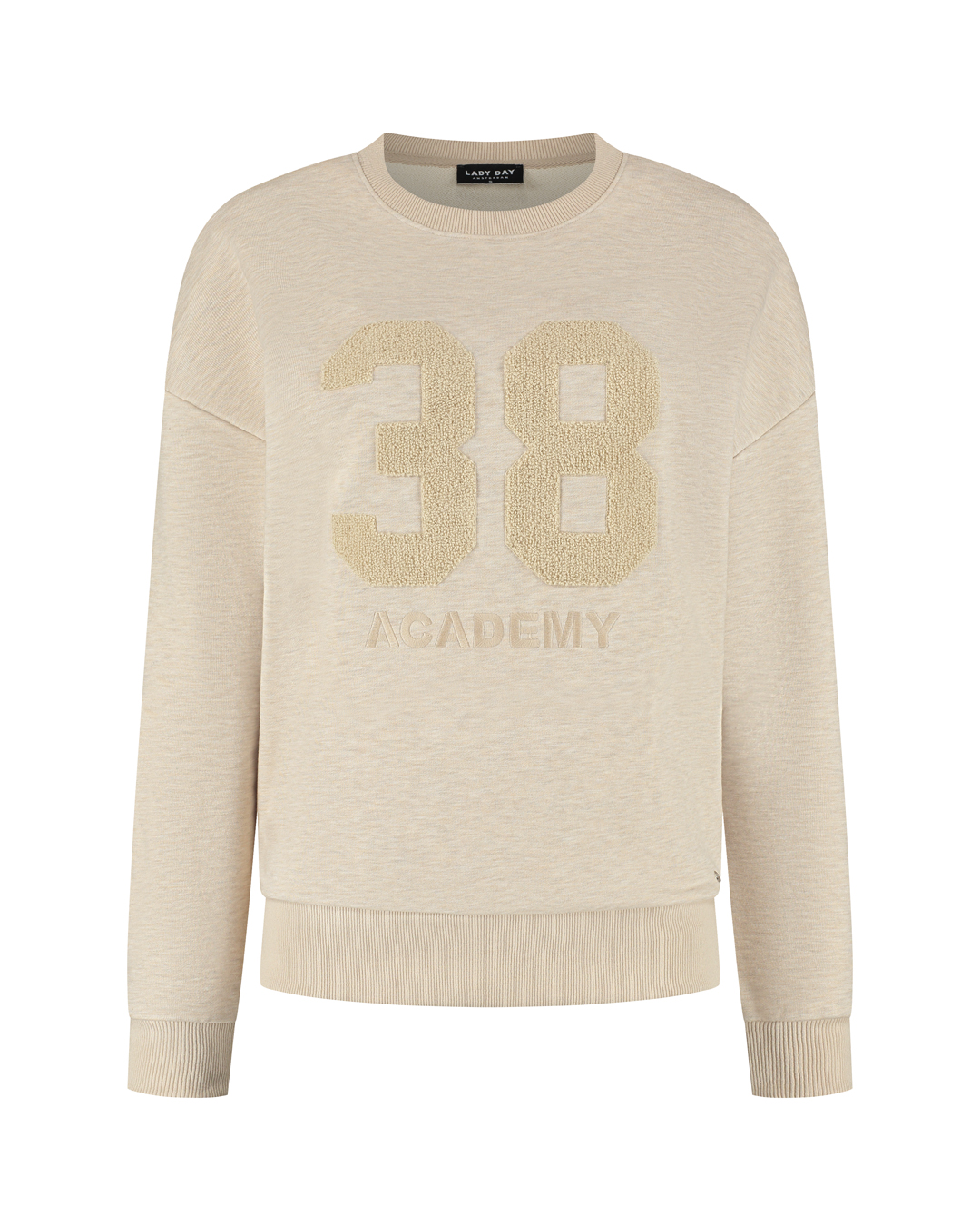 LADY DAY Dames Sweater Academy Vanilla Melange - Afbeelding 3
