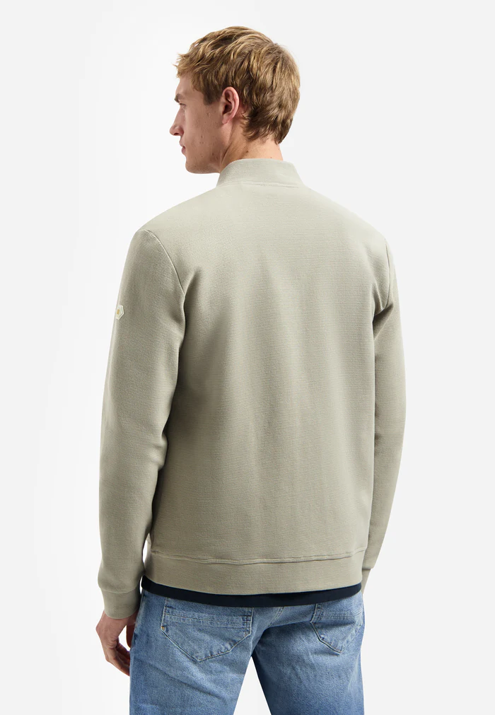 NO EXCESS Sweatvest Met Structuur Taupe - Afbeelding 3