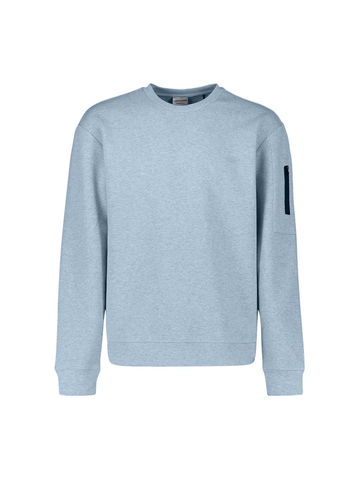 NO EXCESS Melange Sweater Blue - Afbeelding 2