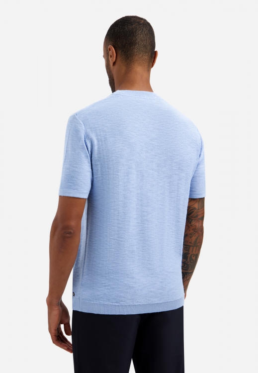 NO EXCESS Pullover Short Sleeve Blue  - Afbeelding 2