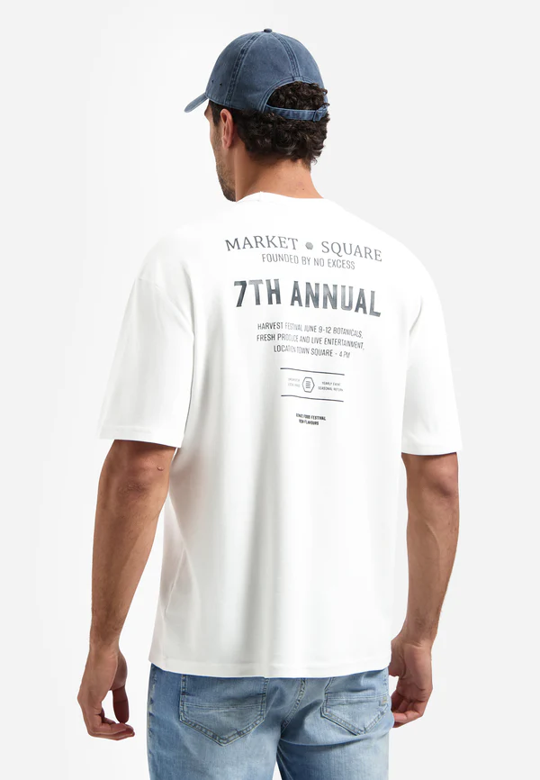 NO EXCESS T-shirt Met Print Op De Achterkant Wit - Afbeelding 2