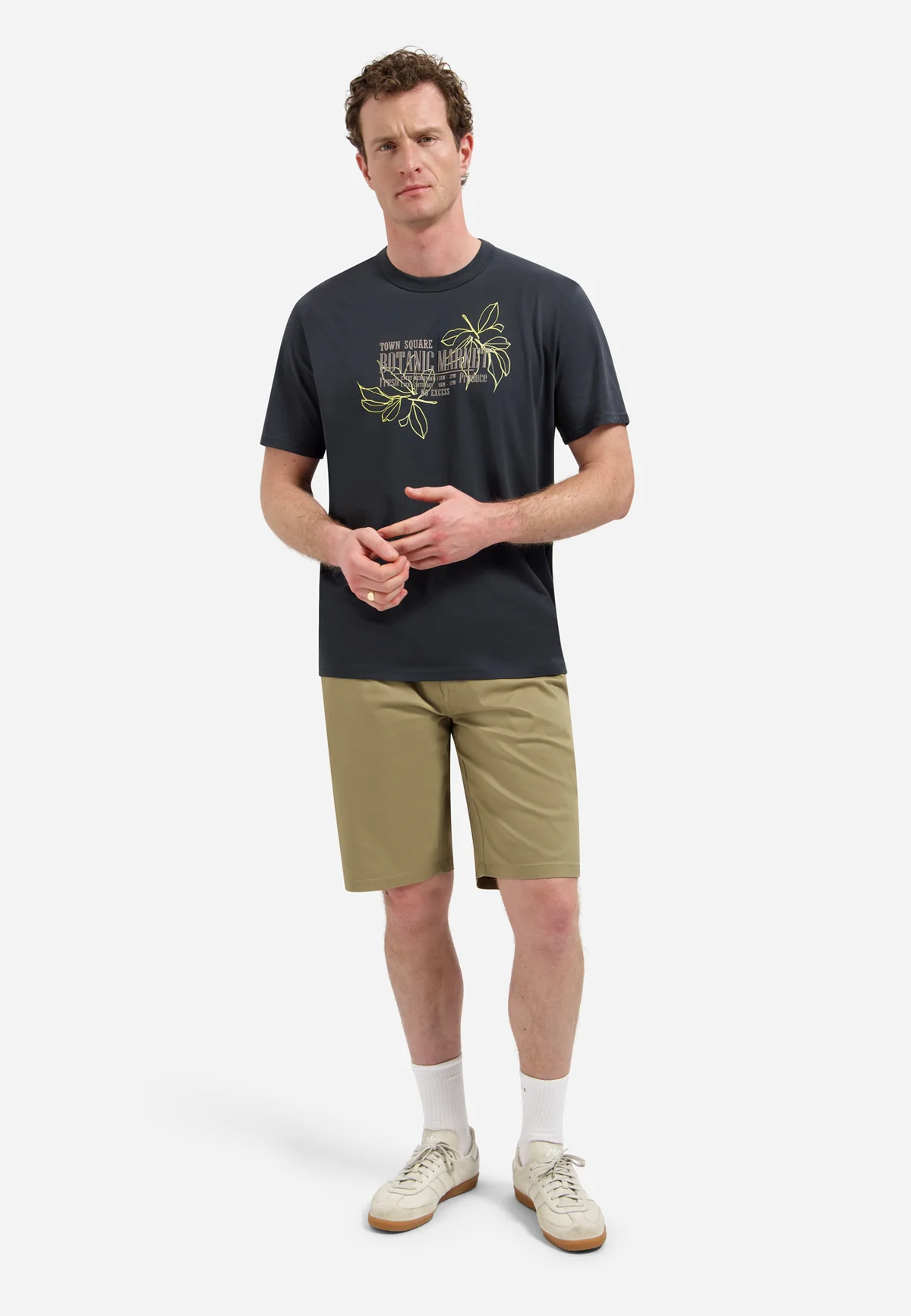 NO EXCESS T-shirt Met Ronde Hals Dark Steel - Afbeelding 2