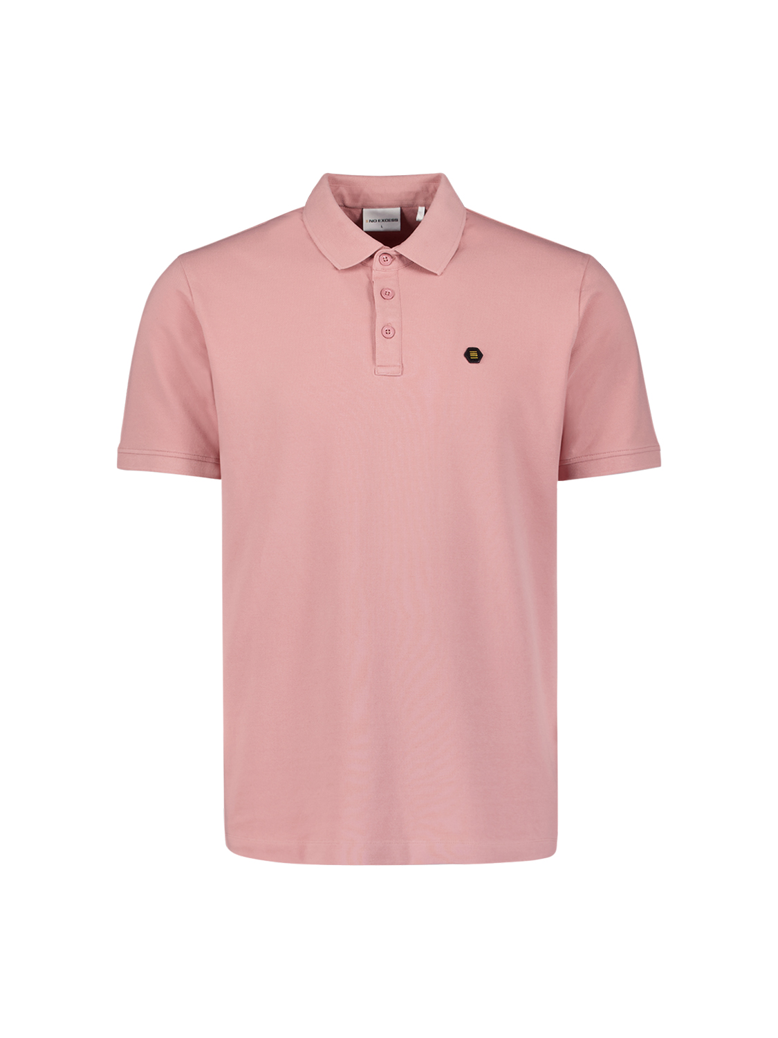 NO EXCESS Heren Poloshirt Light Mauve