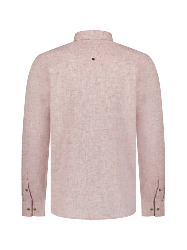 NO EXCESS Overhemd Linnen Mauve - Afbeelding 3