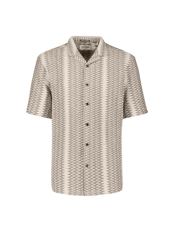 NO EXCESS Overhemd Korte Mouwen Jacquard  - Afbeelding 3