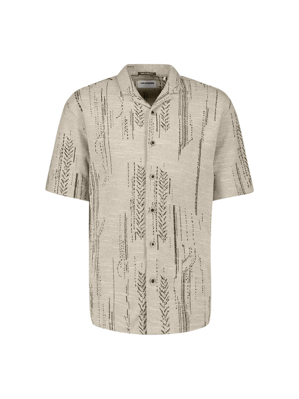 NO EXCESS Overhemd Jacquard Short Sleeved Kit  - Afbeelding 3