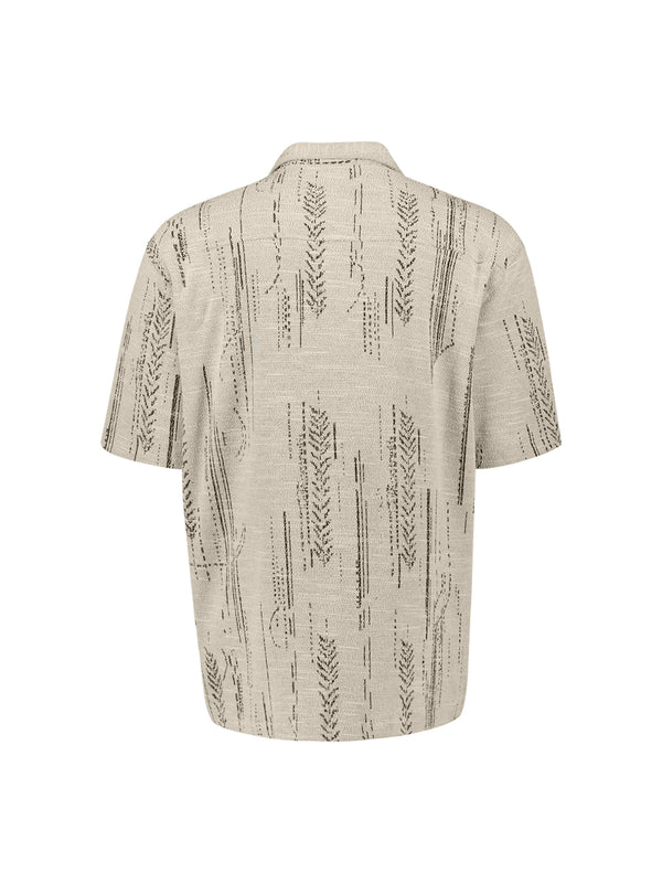 NO EXCESS Overhemd Jacquard Short Sleeved Kit  - Afbeelding 4