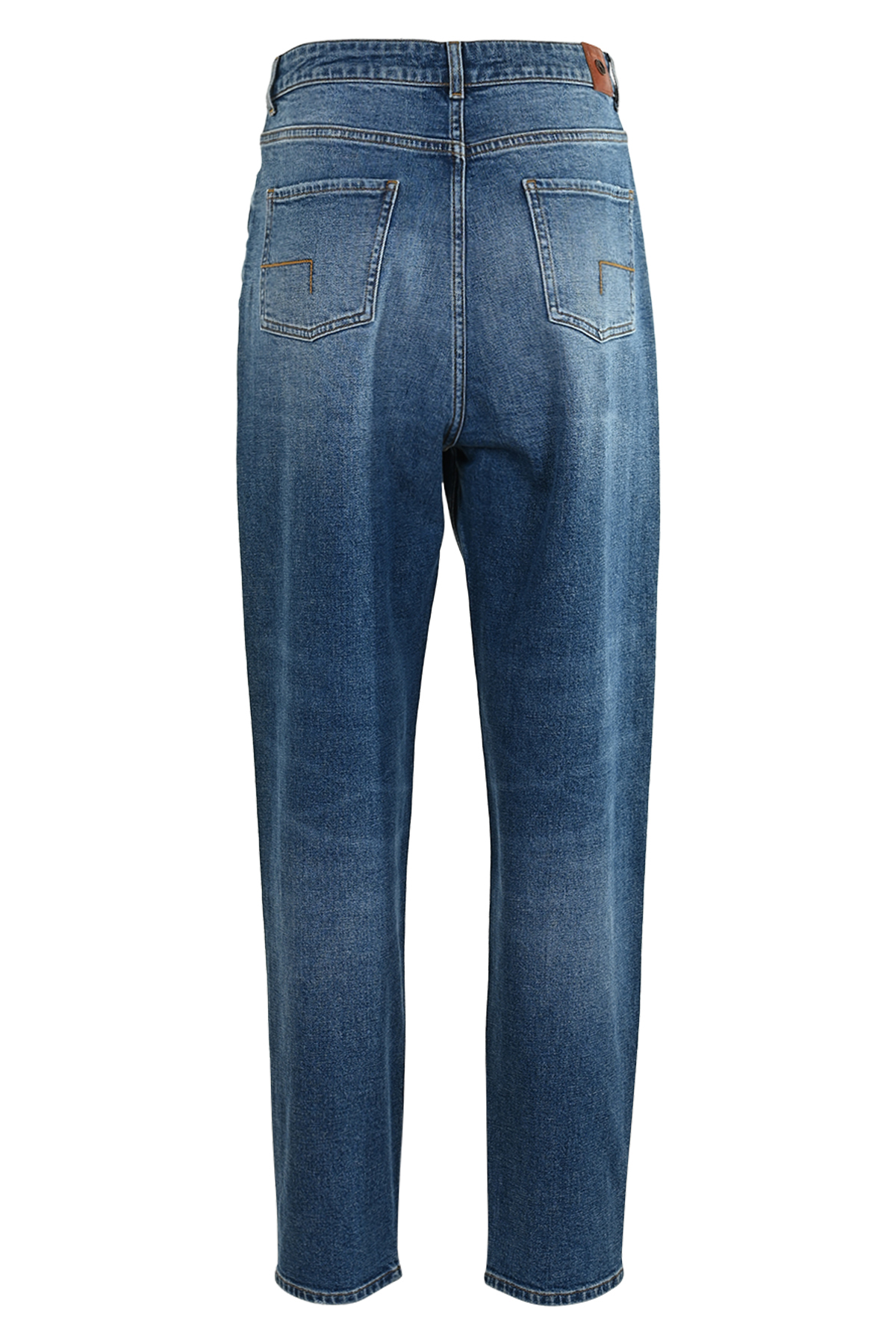 DNM PURE Dames Spijkerbroek Cool J Carrot Fit Mid Blue  - Afbeelding 2