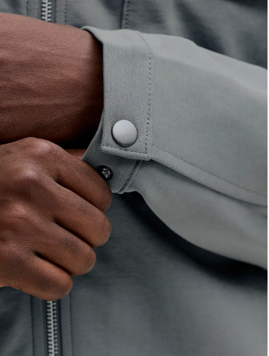 JACK & JONES Heren Overshirt Met Rits Pete Neo Grijs Groen  - Afbeelding 6