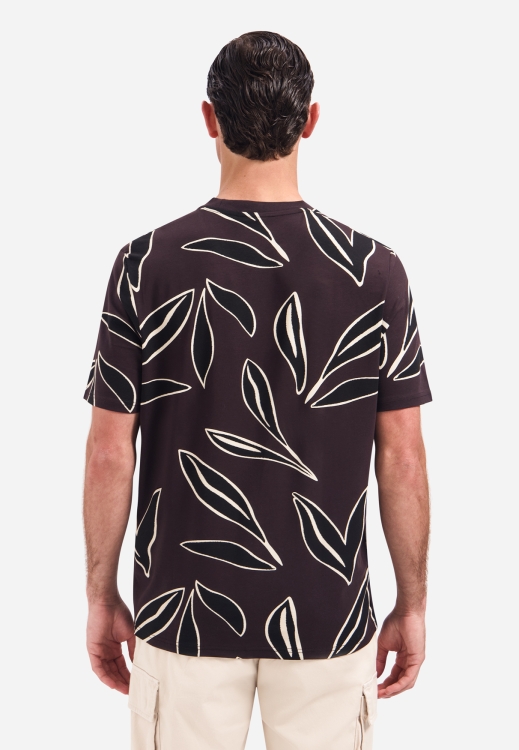 NO EXCESS Heren T-Shirt  Crewneck Regular Fit Print - Afbeelding 2