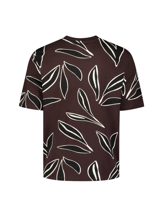 NO EXCESS Heren T-Shirt  Crewneck Regular Fit Print - Afbeelding 4