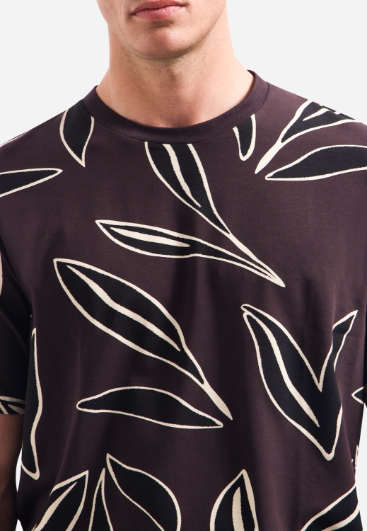 NO EXCESS Heren T-Shirt  Crewneck Regular Fit Print - Afbeelding 5