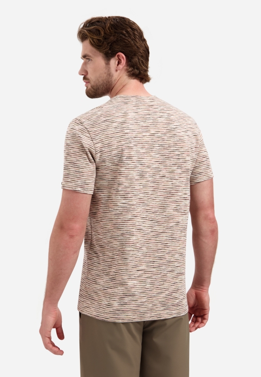 NO EXCES T-shirt Met Ronde Hals Streepjes Stone - Afbeelding 2