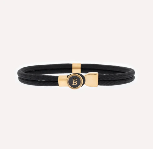 STEEL&BARNETT Herenarmband Riptide Black Gold 