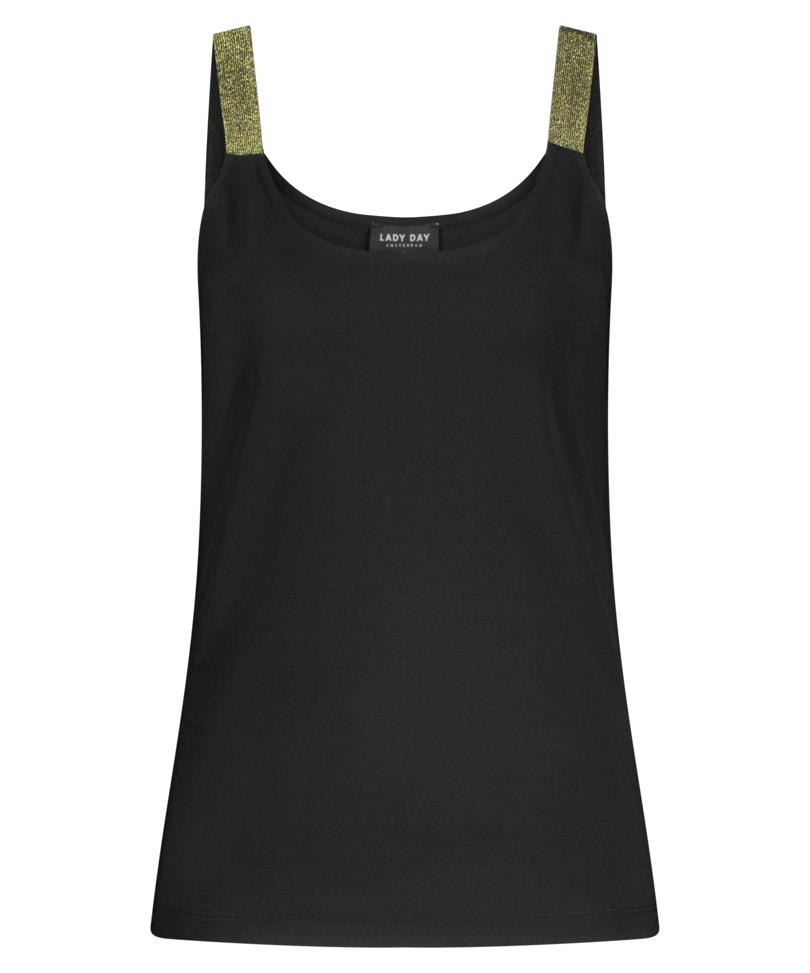 LADY DAY Hemdje Tuesday Black-Gold 