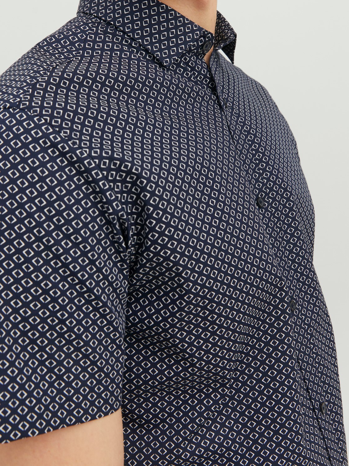 Jack&Jones Overhemd Cardiff Korte Mouw Navy Blazer - Afbeelding 5