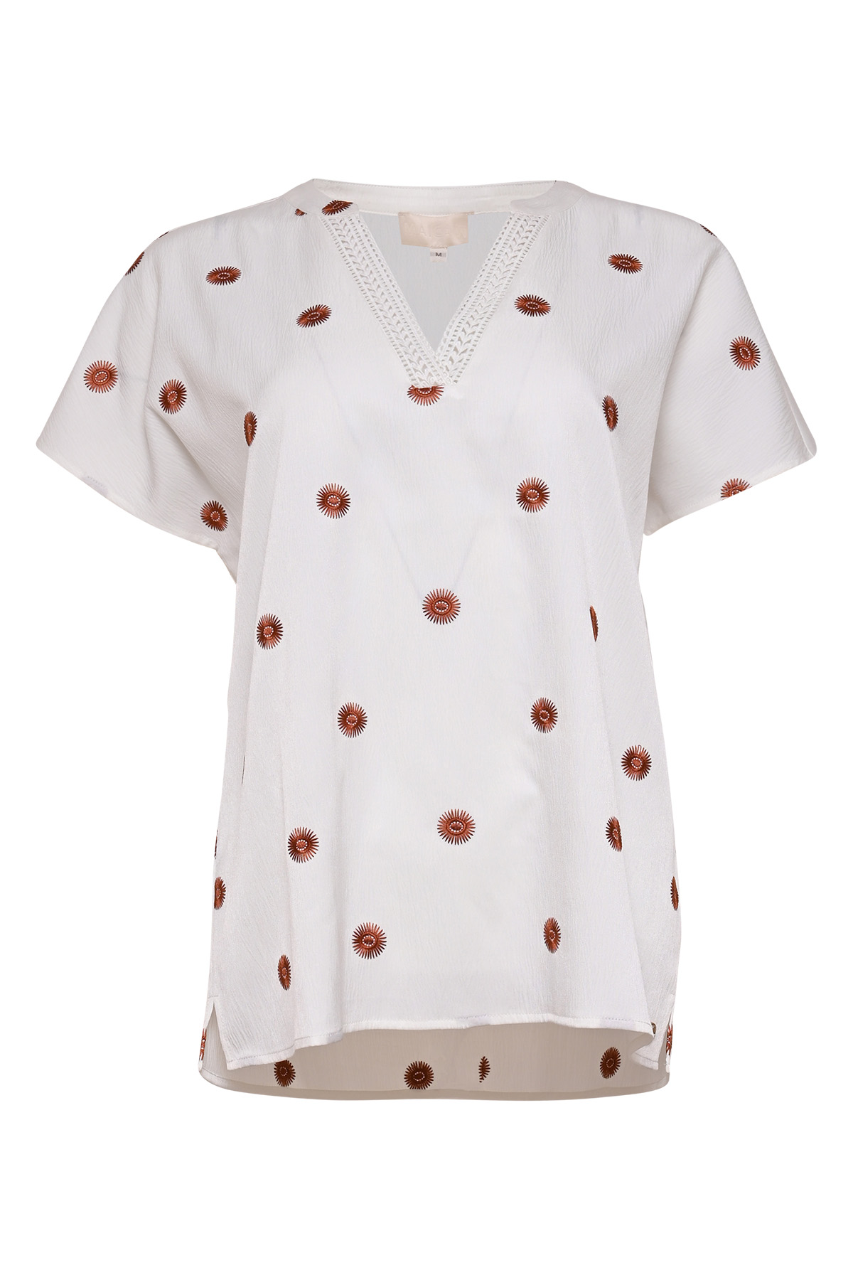 MAICAZZ Dames Top Tosina Offwhite-Orange  - Afbeelding 2