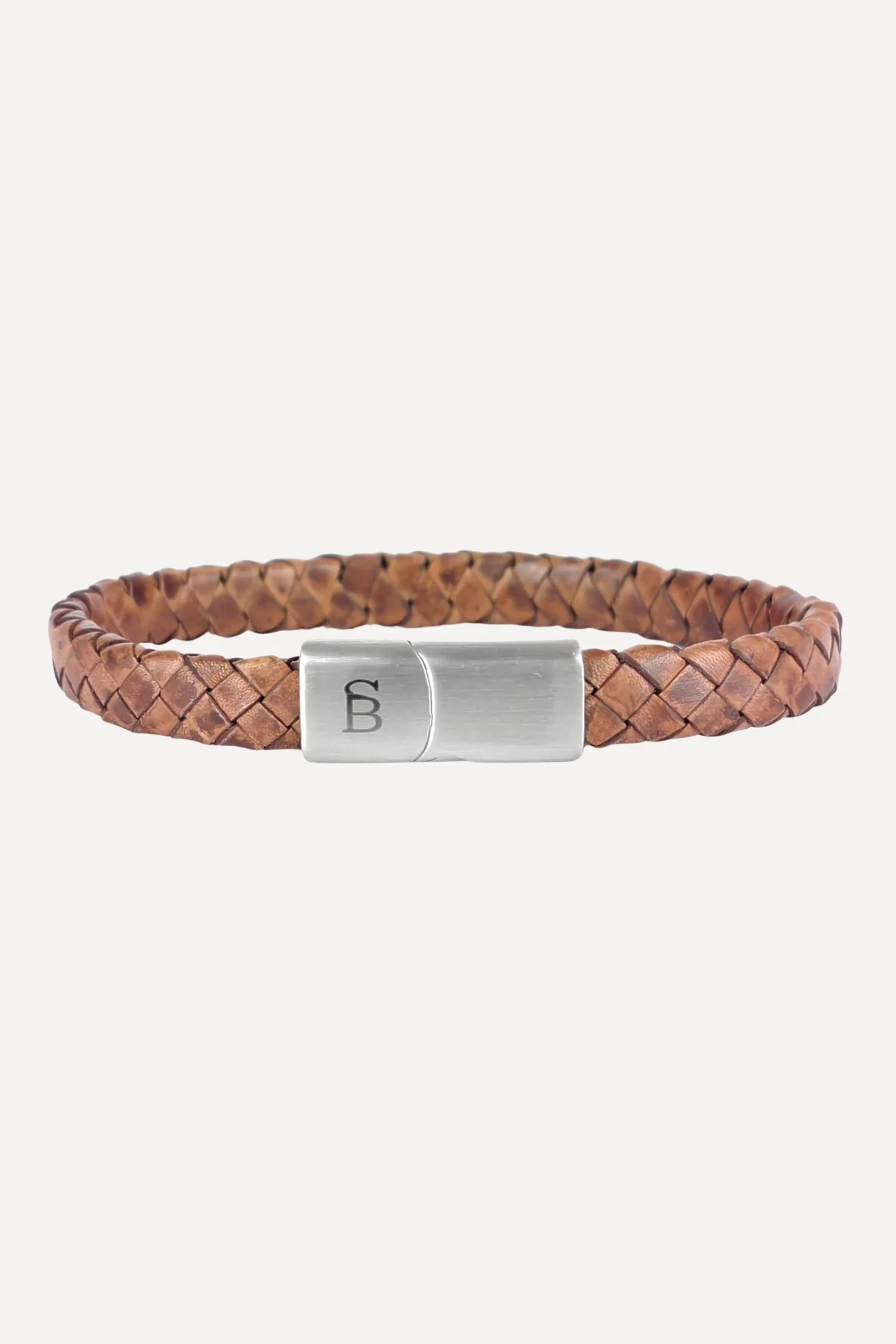 Steel&Barnett Herenarmband Riley Caramel