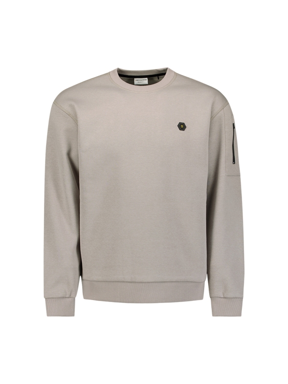 NO EXCESS Heren Trui  Crewneck Brushed Inside Clay  - Afbeelding 3
