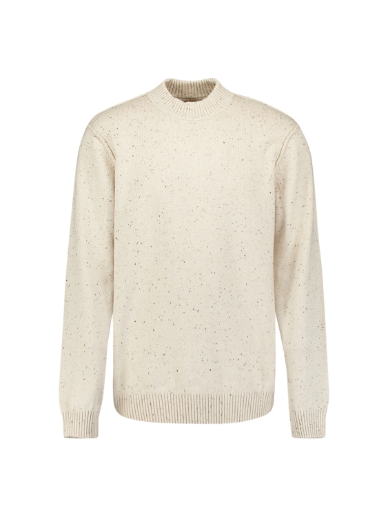 NO EXCESS Heren Pullover Turtle Neck Melange Neps With Wool Stone - Afbeelding 3