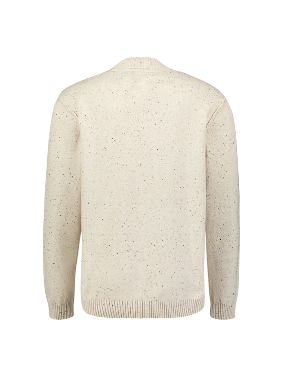 NO EXCESS Heren Pullover Turtle Neck Melange Neps With Wool Stone - Afbeelding 4