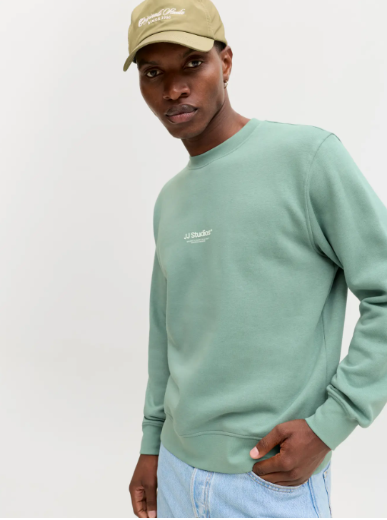 JACK&JONES Heren Sweater Soho Blauw-Groen  - Afbeelding 4