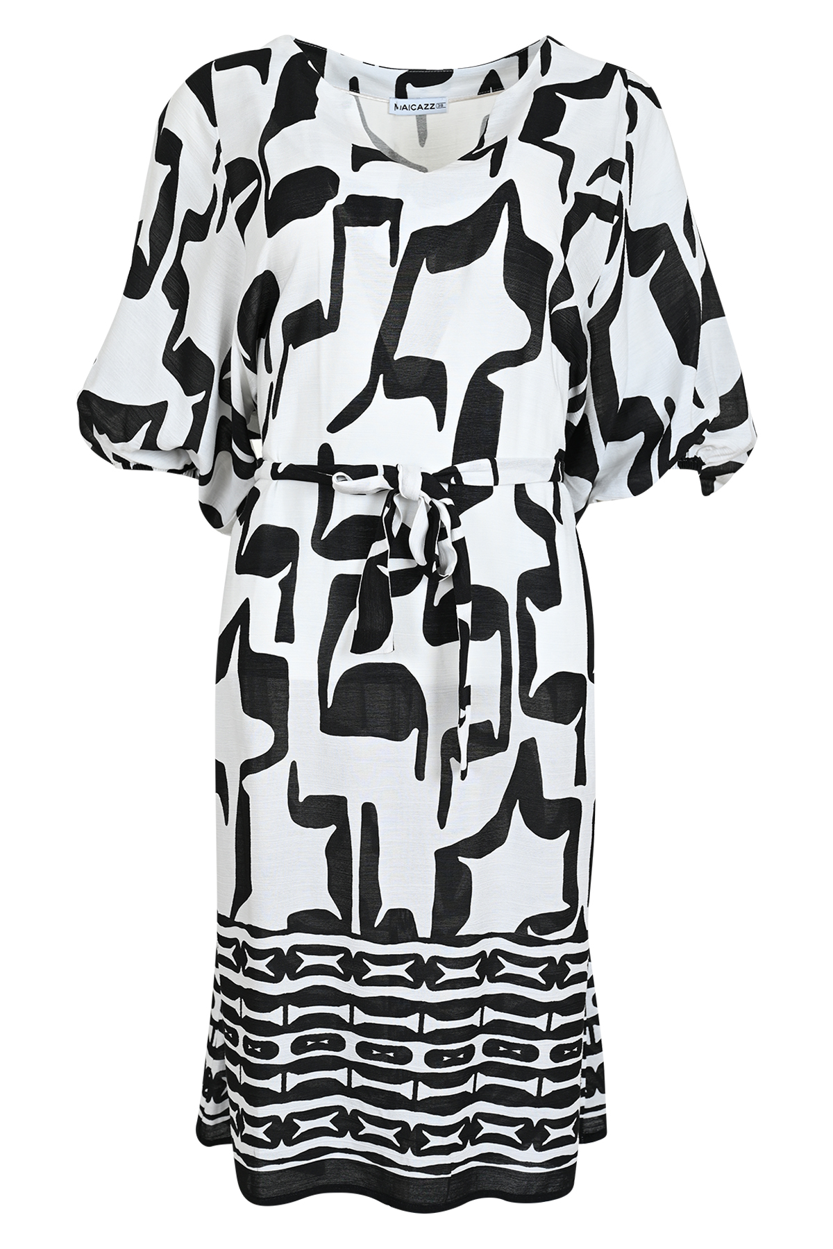 MAICAZZ Middellange Jurk Nairobi B Inca Black  - Afbeelding 2