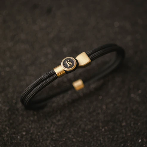 STEEL&BARNETT Herenarmband Riptide Black Gold  - Afbeelding 2