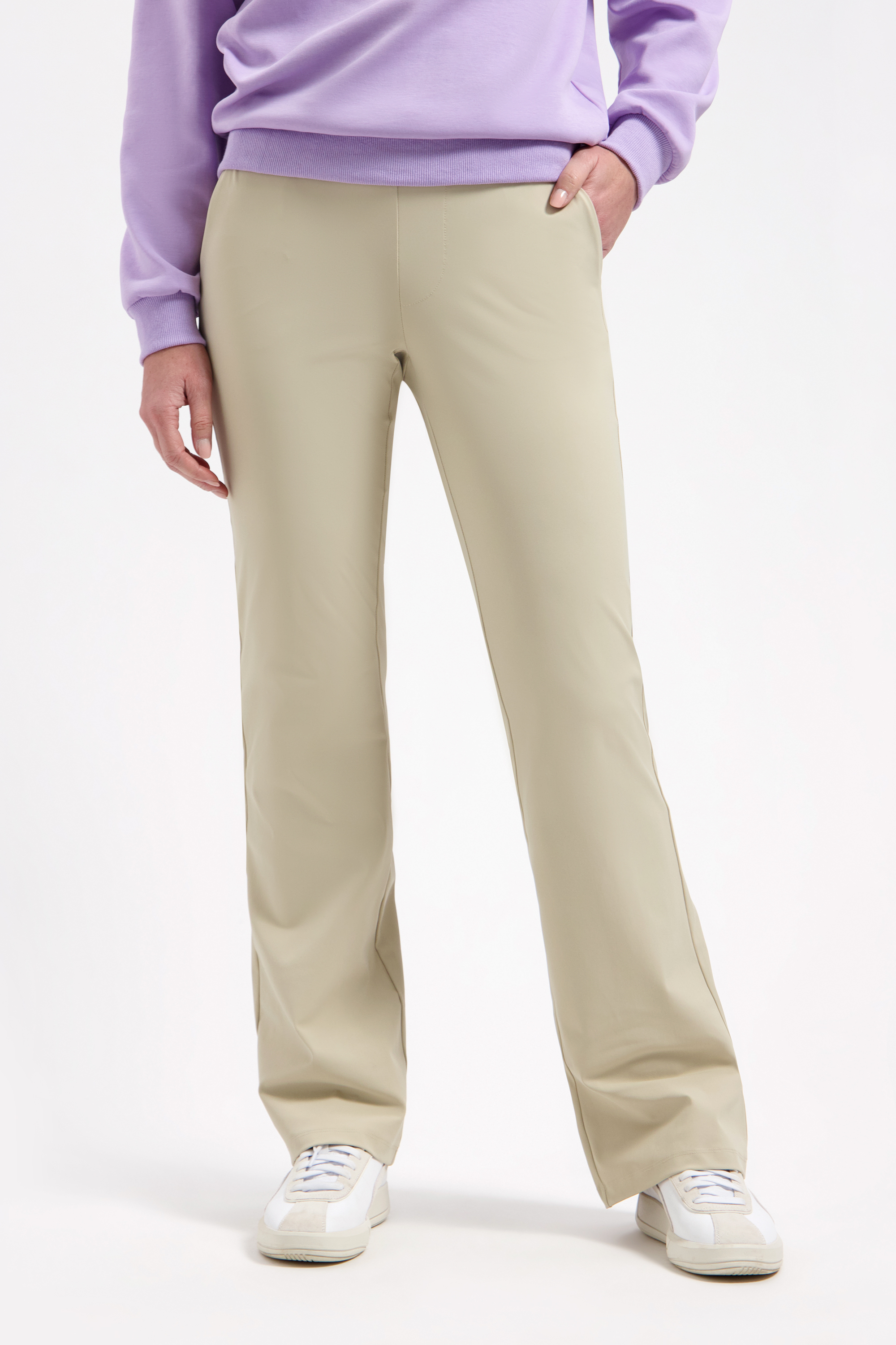 LADY DAY Dames Travel Broek Poppy Zandkleur - Afbeelding 2