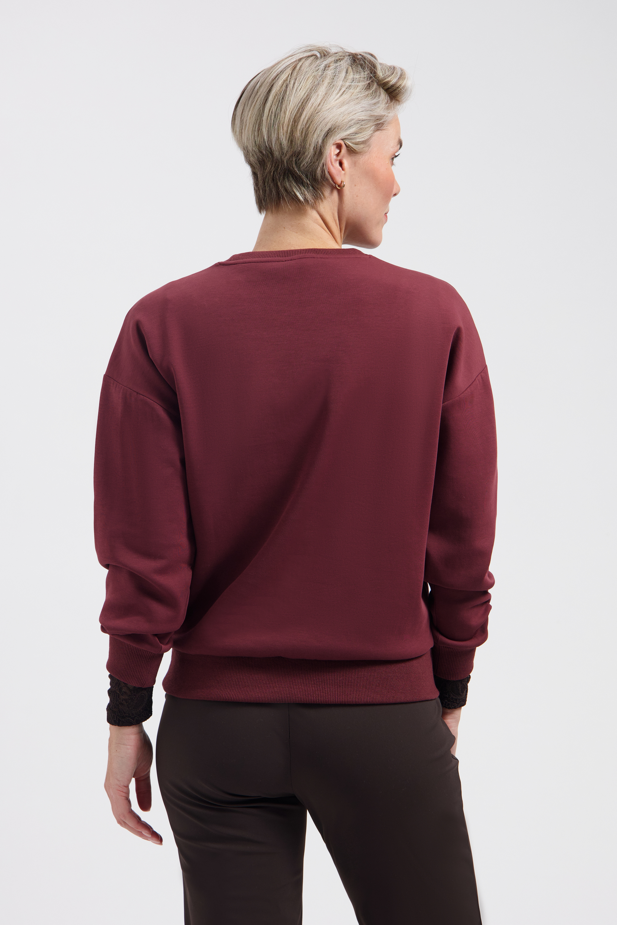 LADY DAY Dames Sweater Academy Bordeaux Rood  - Afbeelding 2