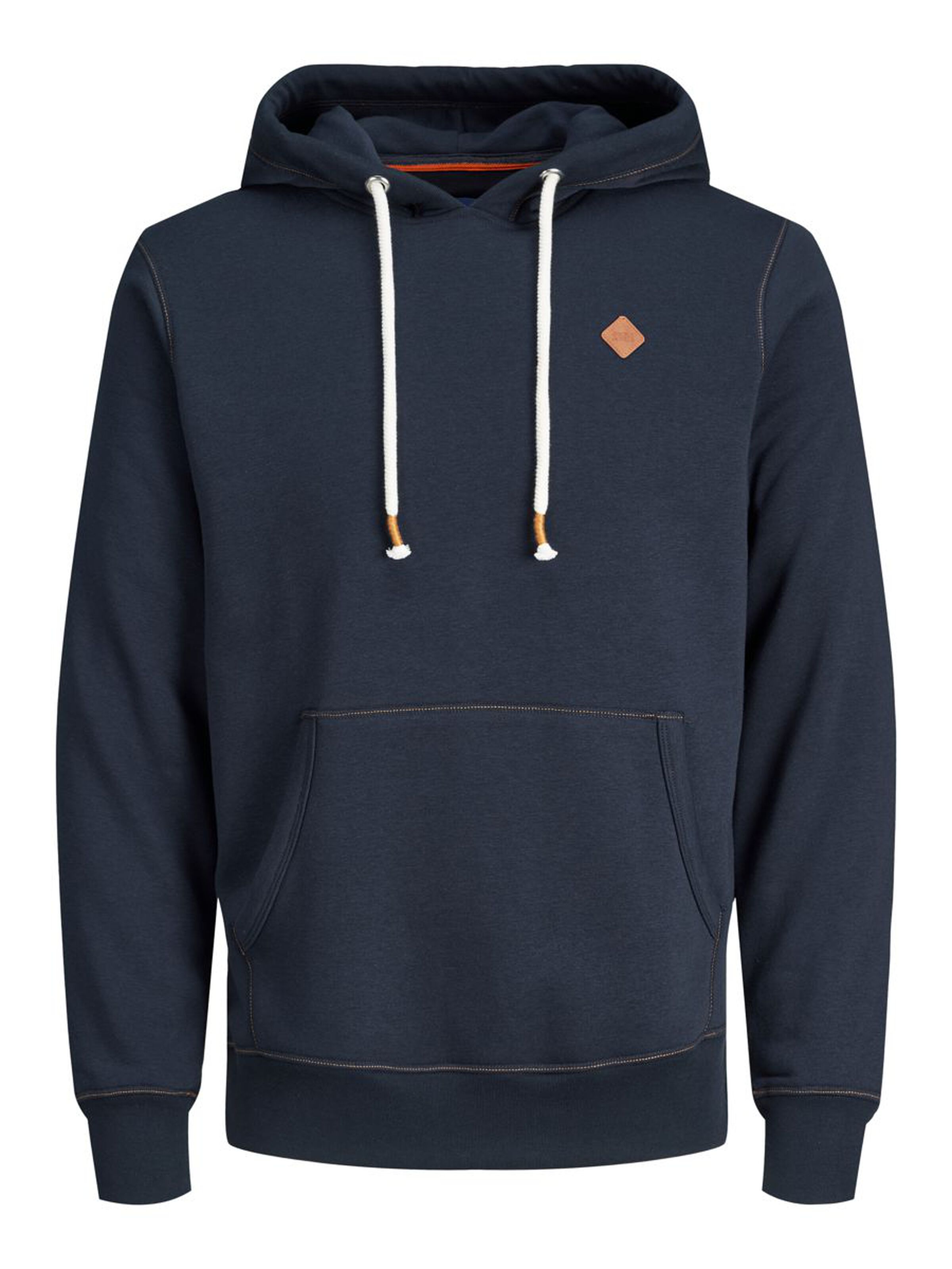 JACK&JONES Sweater Hoodie Met Kangoeroezak Zwart 