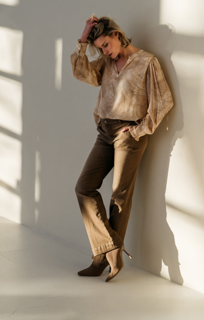 DNM PURE BY ZIZO Broek Brando Dark Brown  - Afbeelding 3
