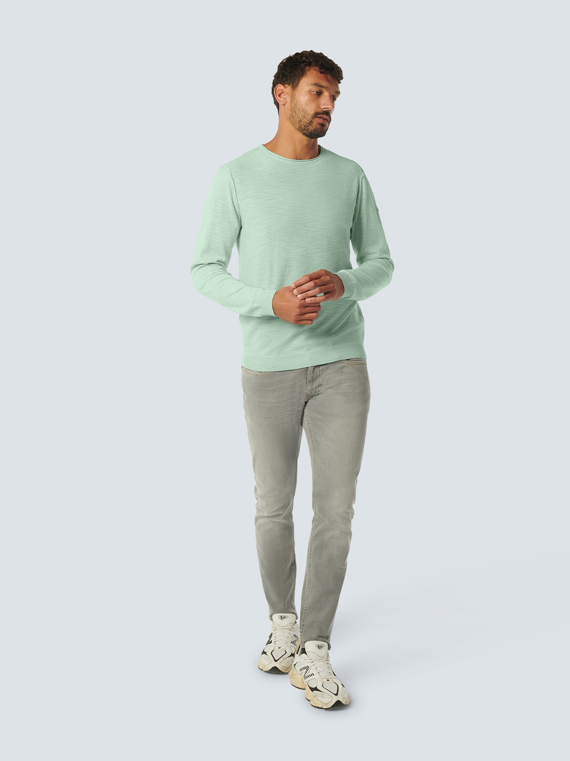 NO EXCESS Gebreide Trui Mint Groen  - Afbeelding 4