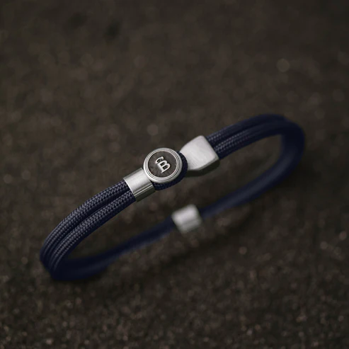 STEEL&BARNETT Herenarmband Riptide Navy-Silver  - Afbeelding 2