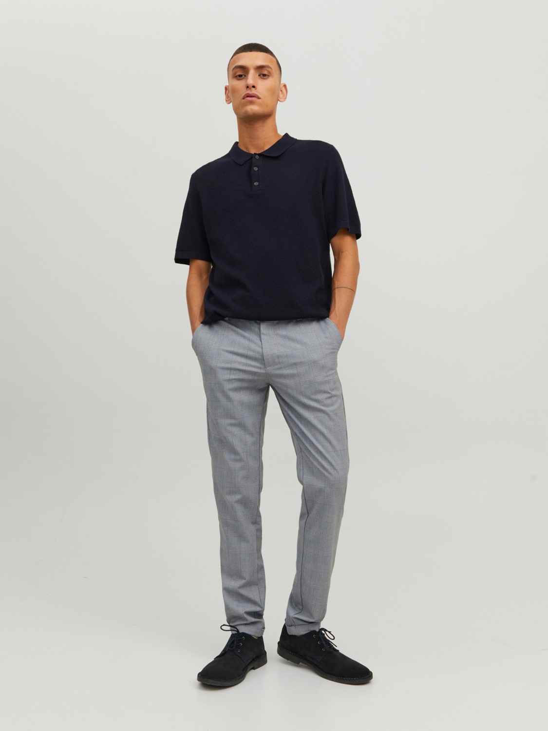 JACK&JONES Chino Marco Connor Grey Check  - Afbeelding 3