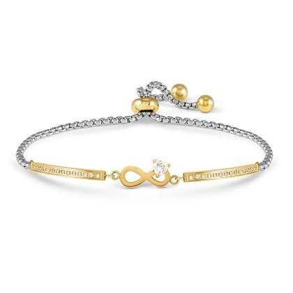 NOMINATION Dames Armband Infinty Zilver-Goud Kleur 