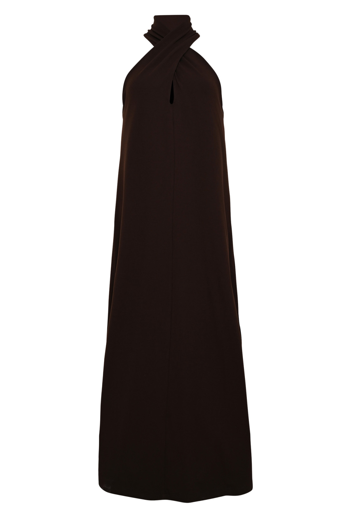 MAICAZZ Lange Jurk Tessa Choco Bruin  - Afbeelding 3
