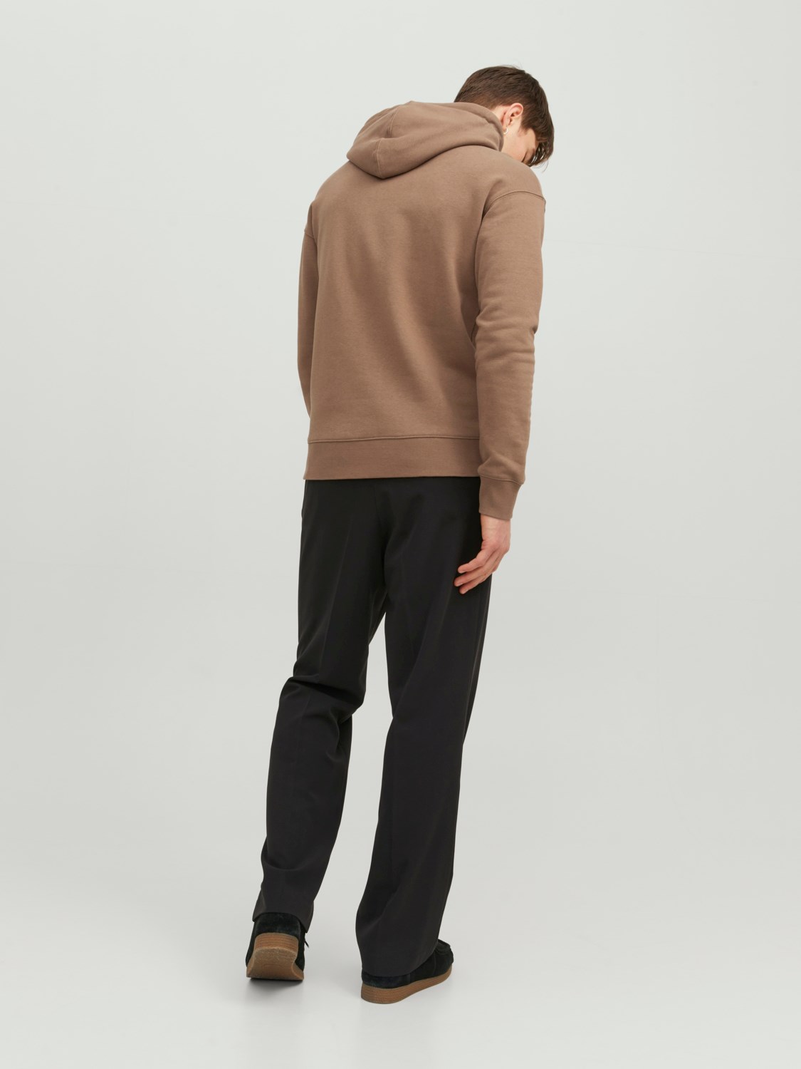 JACK&JONES Sweat Hoodie Effen Otter Bruin  - Afbeelding 3