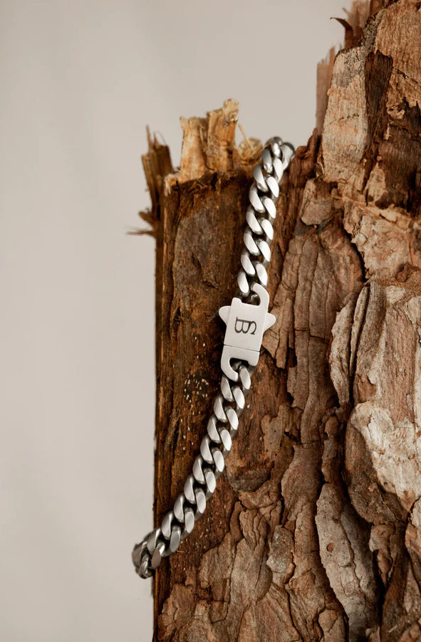 Steel&Barnett Herenarmband Staal Svelte Stephen Mat Zilver  - Afbeelding 3
