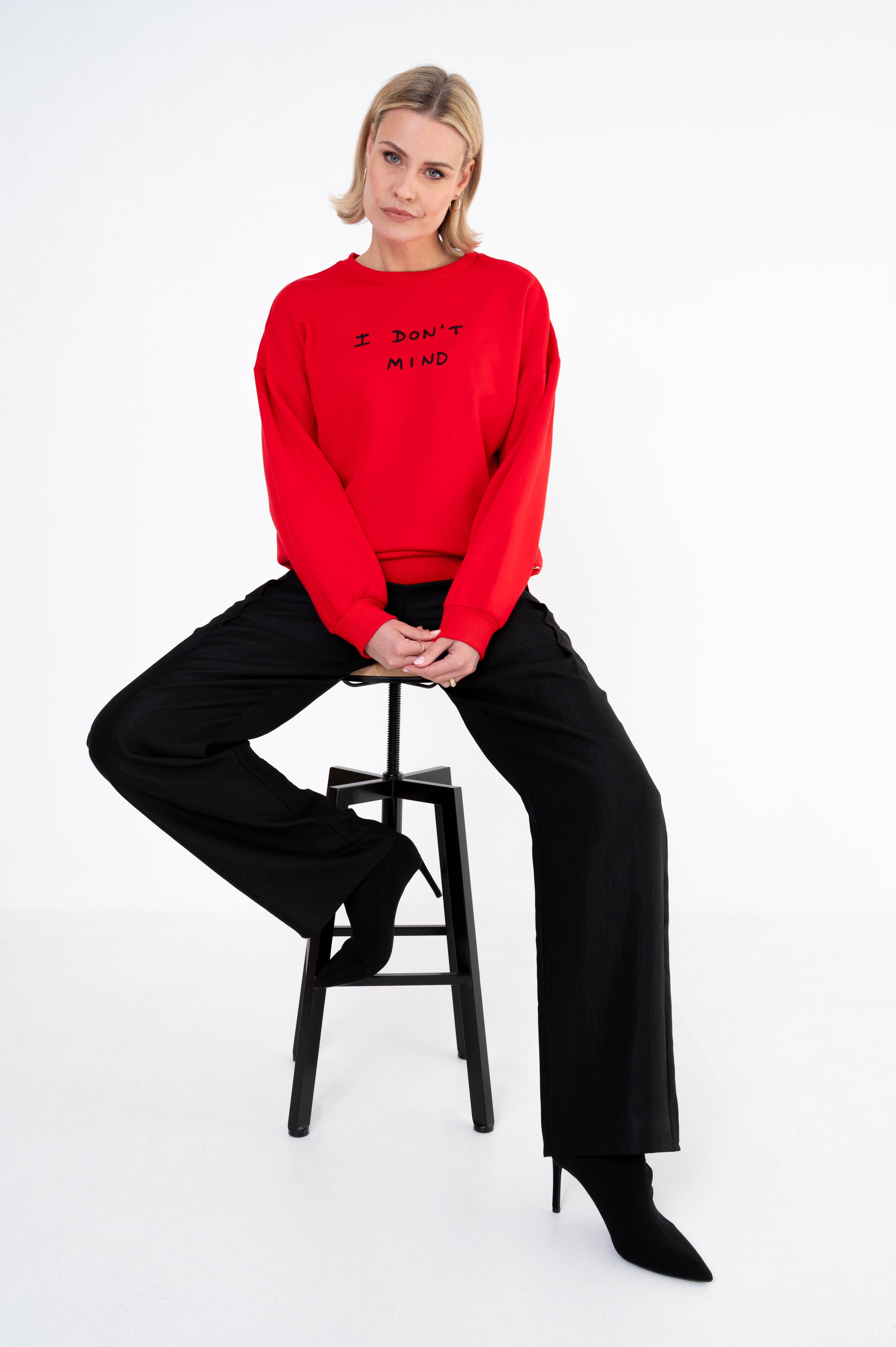 MAICAZZ Dames Sweater Pandora Rood - Afbeelding 3