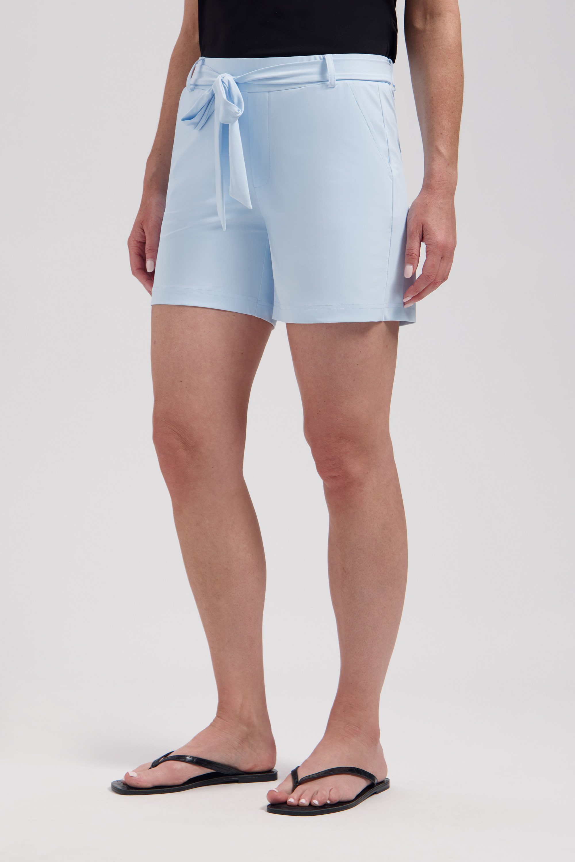 LADY DAY Dames Travel Korte Broek Shorty Baby Blue