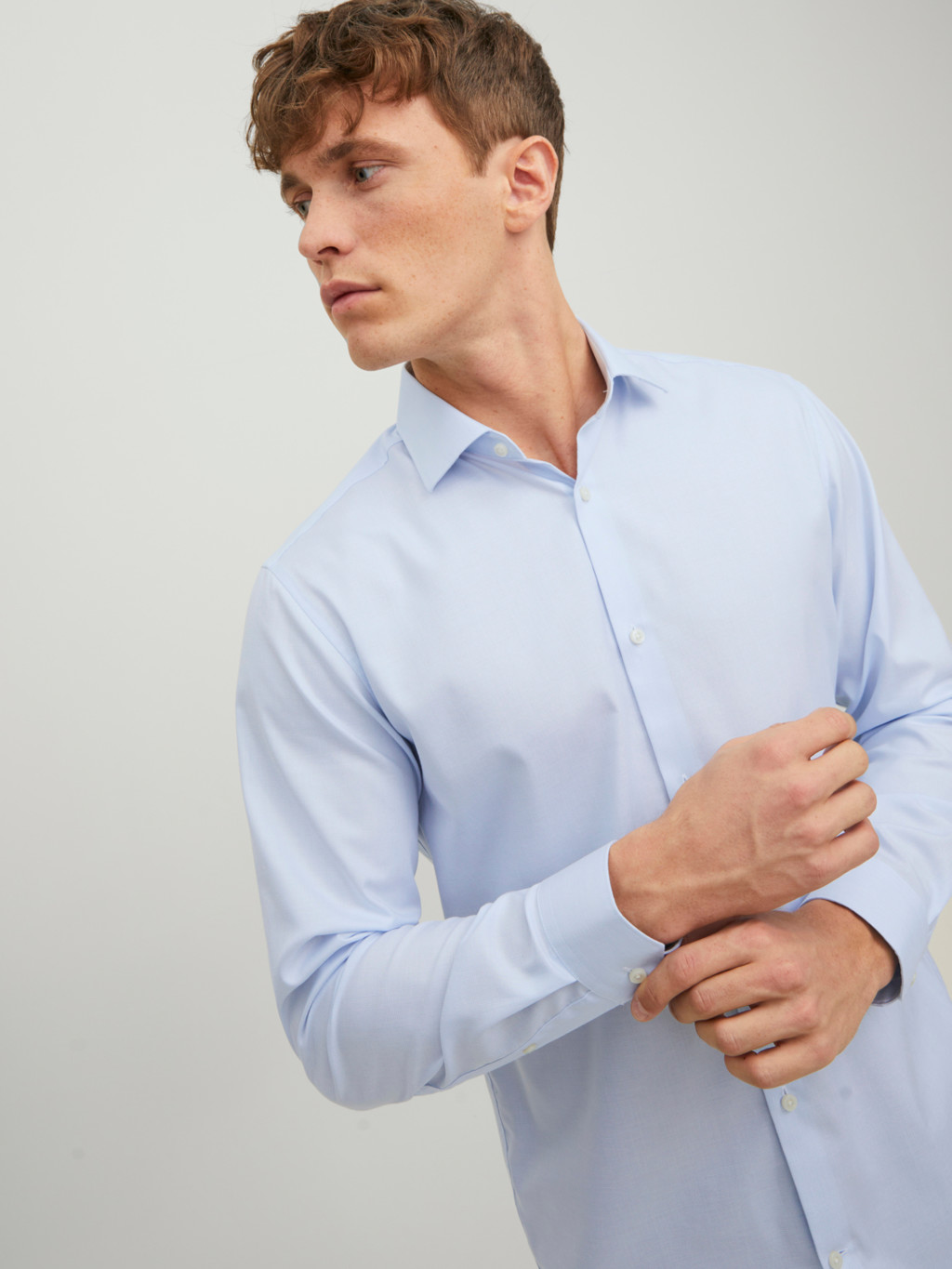 JACK&JONES Heren Overhemd Parker Slim Fit Cashmere Blue  - Afbeelding 6