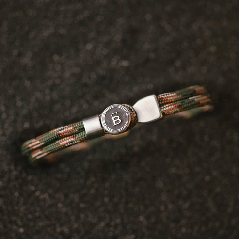 STEEL&BARNETT Herenarmband Riptide Woodland-Silver  - Afbeelding 2