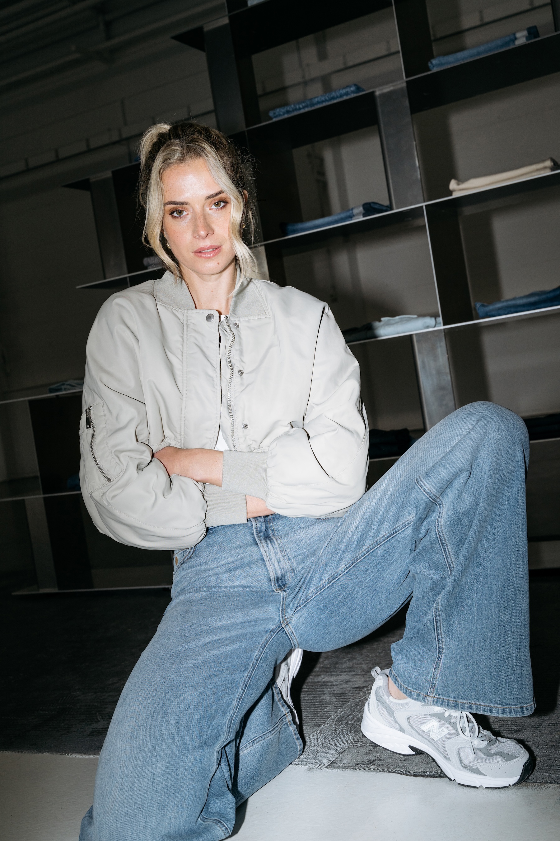 DNM PURE BY ZIZO Spijkerbroek Cooper Worker Dirty Blue Marble  - Afbeelding 3