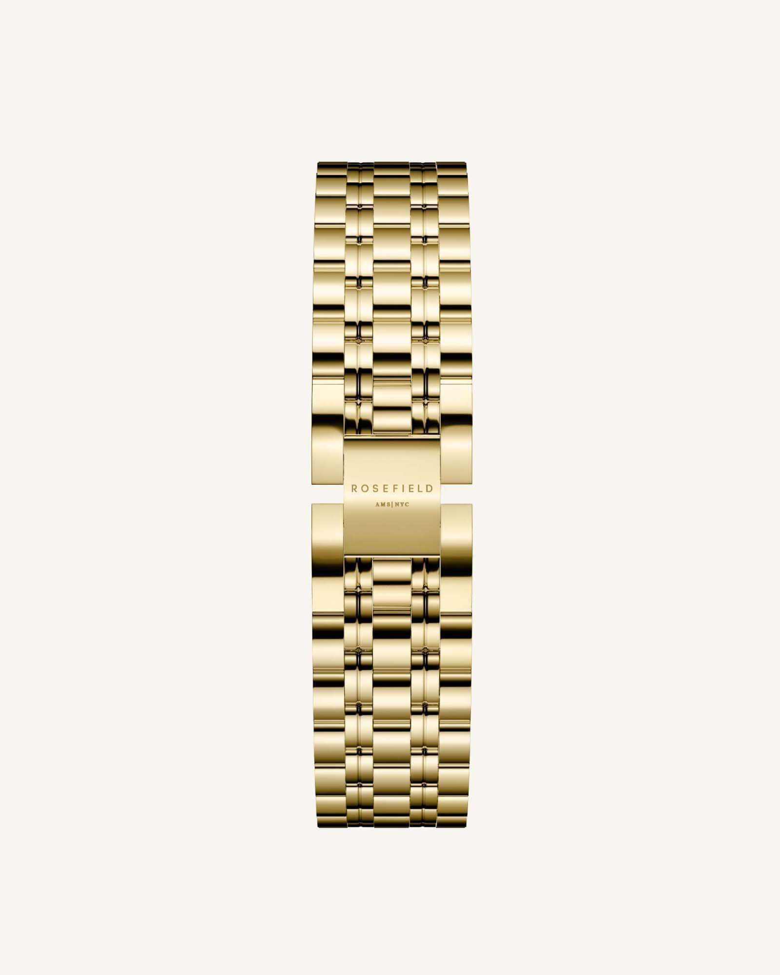 ROSEFIELD Dames Horloge The Octagon Goud-Zwart  - Afbeelding 5
